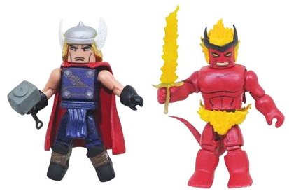 Ages of Thunder Thor VS Surtur Minimates