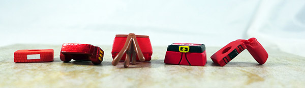 Red Skirt/Belt Set of 5