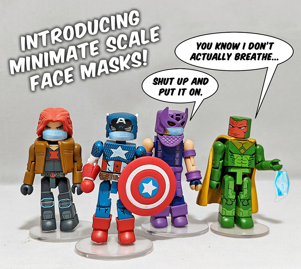 Minimate-Scale Face Mask Set of 10