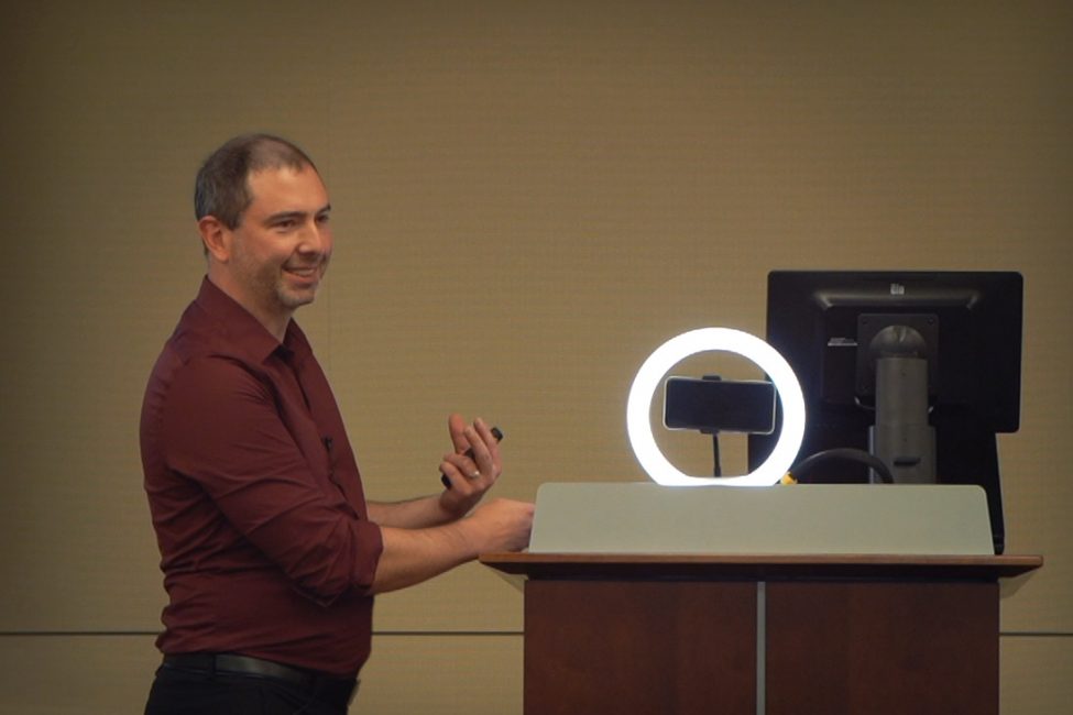 Luke Porter Presenting to Hellmuth & Johnson